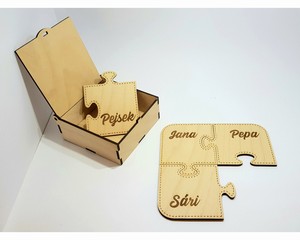 Puzzle podtácky - sada 2